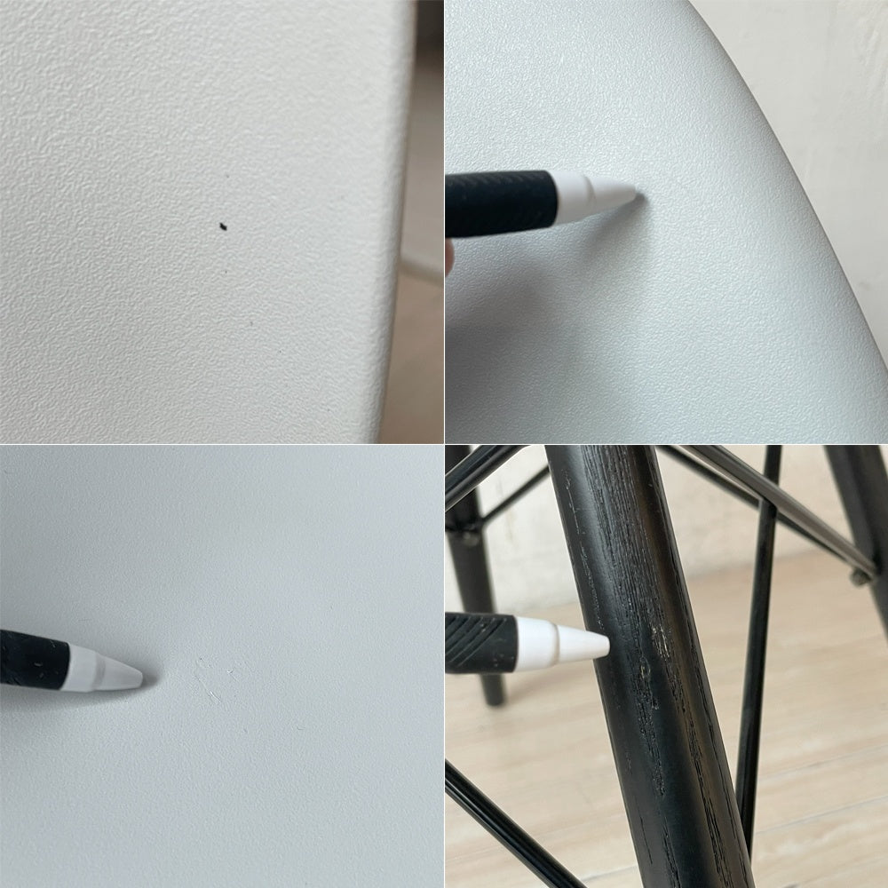 ハーマンミラー HermanMiller サイドシェルチェア ドゥエルレッグ DSW アルパイン × エボニー ブラック ポリプロピレン イームズ ミッドセンチュリー ★