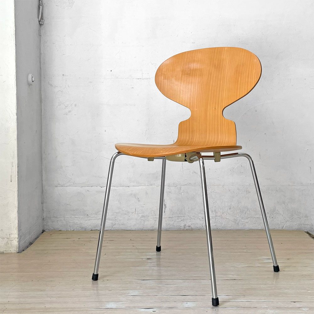 フリッツハンセン Fritz Hansen 3101 アリンコチェア アントチェア 4本脚 ナチュラルビーチ ラッカー仕上げ アルネ・ヤコブセン C ★