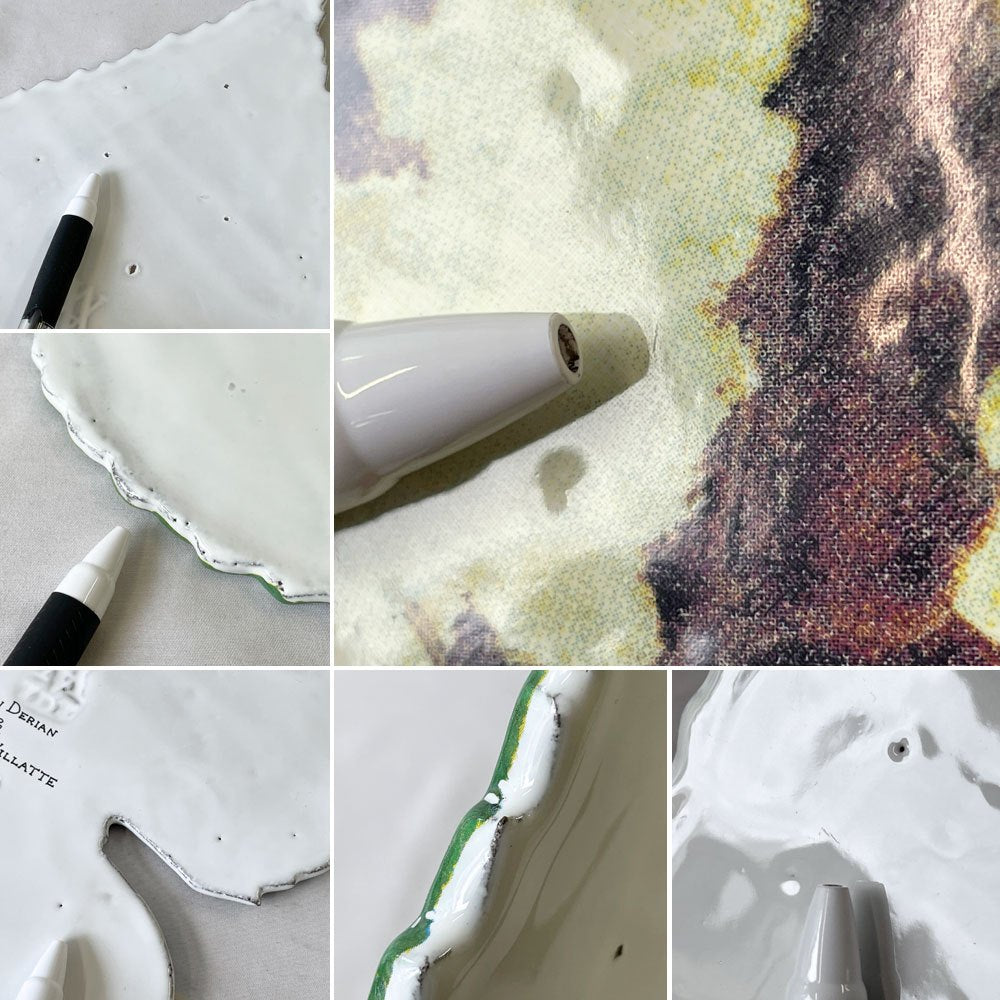 アスティエ・ド・ヴィラット Astier de Villatte ジョン・デリアン John Derian トロピカルリーフ リーフプラッター W28.5cm フランス ◇