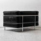 カッシーナ Cassina LC3 ソファ 1シーター 本革 ブラック ル・コルビュジェ ピエール・ジャンヌレ シャルロット・ペリアン デザイン ●