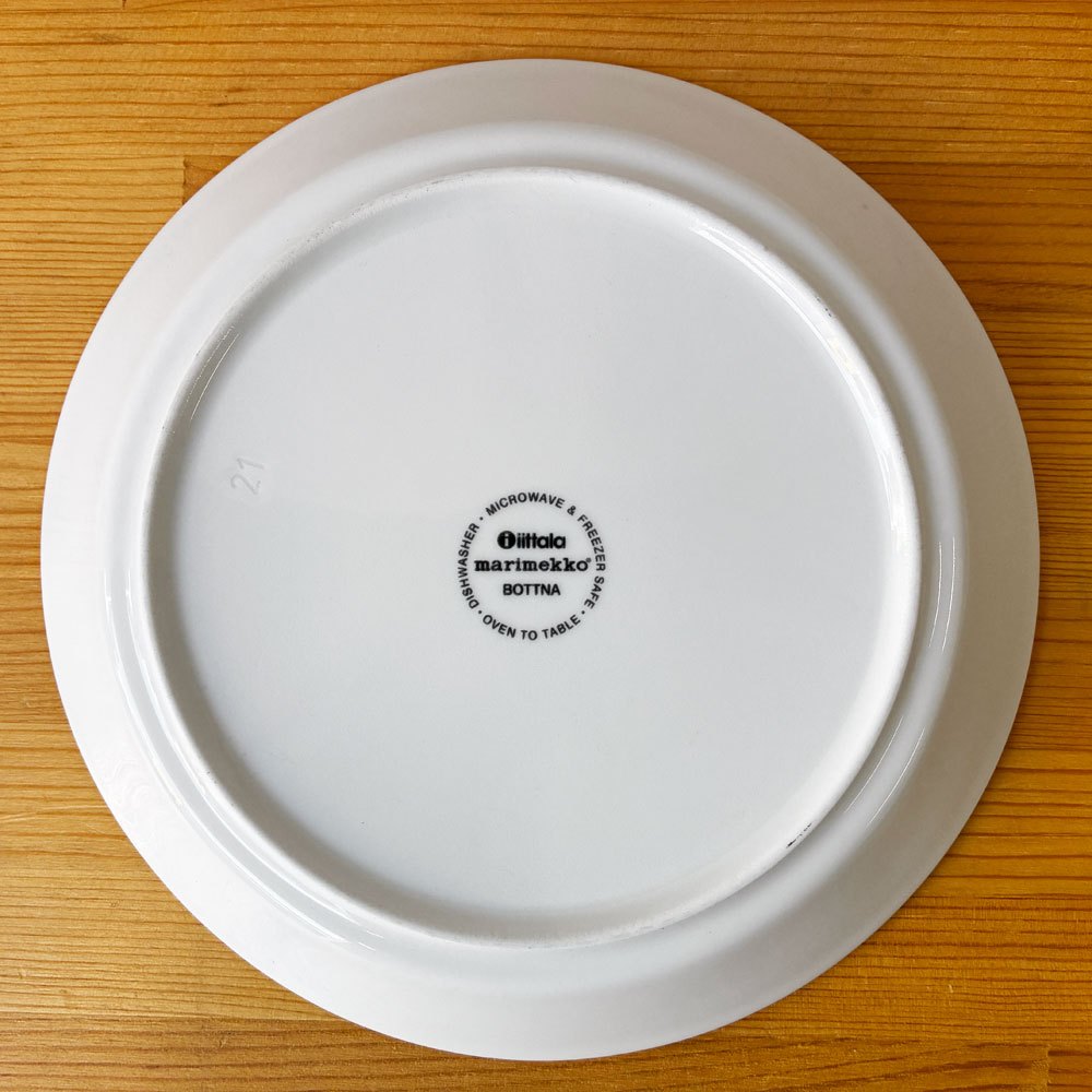 イッタラ × マリメッコ iittala × marimekko ボットナ BOTTNA プレート 21cm 2枚セット アンナ・ダニエルソン Anna Danielsson 北欧食器 フィンランド 廃番 B ◇