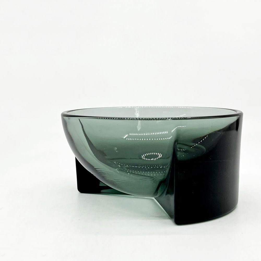 イッタラ iittala クル Kuru ガラスボウル 小物入れ Φ12cm グレー フィリップ・マルイン フィンランド 北欧雑貨 ●