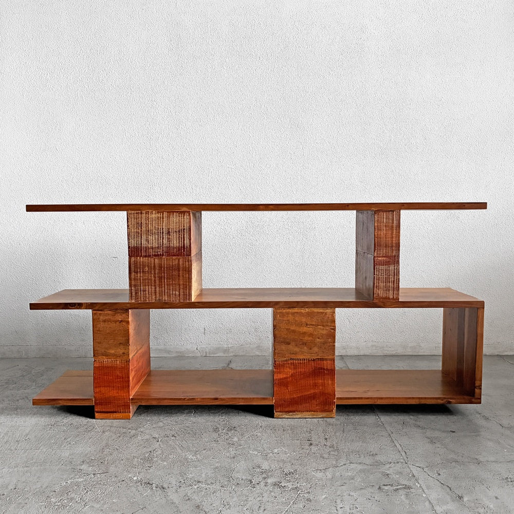 ビーナ bina ジンジャー GINGER コンソール テーブル CONSOLE TABLE 古材×ウォールナット無垢材 オープンシェルフ 間仕切り 廃番 〓