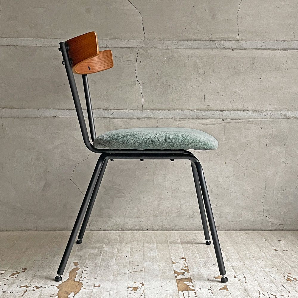 アクメファニチャー ACME Furniture グランビューチェア サード GRANDVIEW 3rd ダイニングチェア オーク材 ファブリック ライトブルー 美品 ♪