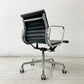 ハーマンミラー Herman Miller アルミナムグループ マネジメントチェア 本革 ブラック 5本脚 キャスター付 C&R イームズ ●