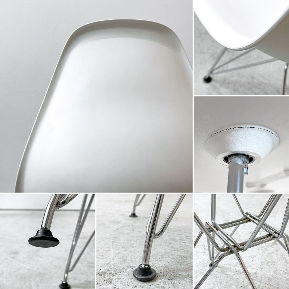 ハーマンミラー Herman Miller サイドシェルチェア ポリプロピレン製 エッフェルベース ホワイト C&R イームズ ミッドセンチュリー B ●