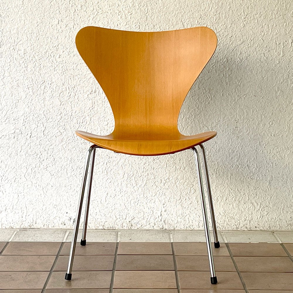 フリッツハンセン Fritz Hansen セブンチェア ビーチ材 ナチュラル アルネ・ヤコブセン Arne Jacobsen スタッキング デンマーク 北欧家具 A ◇