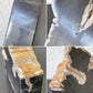 オーク ペトリファイド ウッド OAK Petrified Wood 珪化木 ブックエンド 本立て オブジェ ブラック系 ウッドストーン 鉱石 ◇