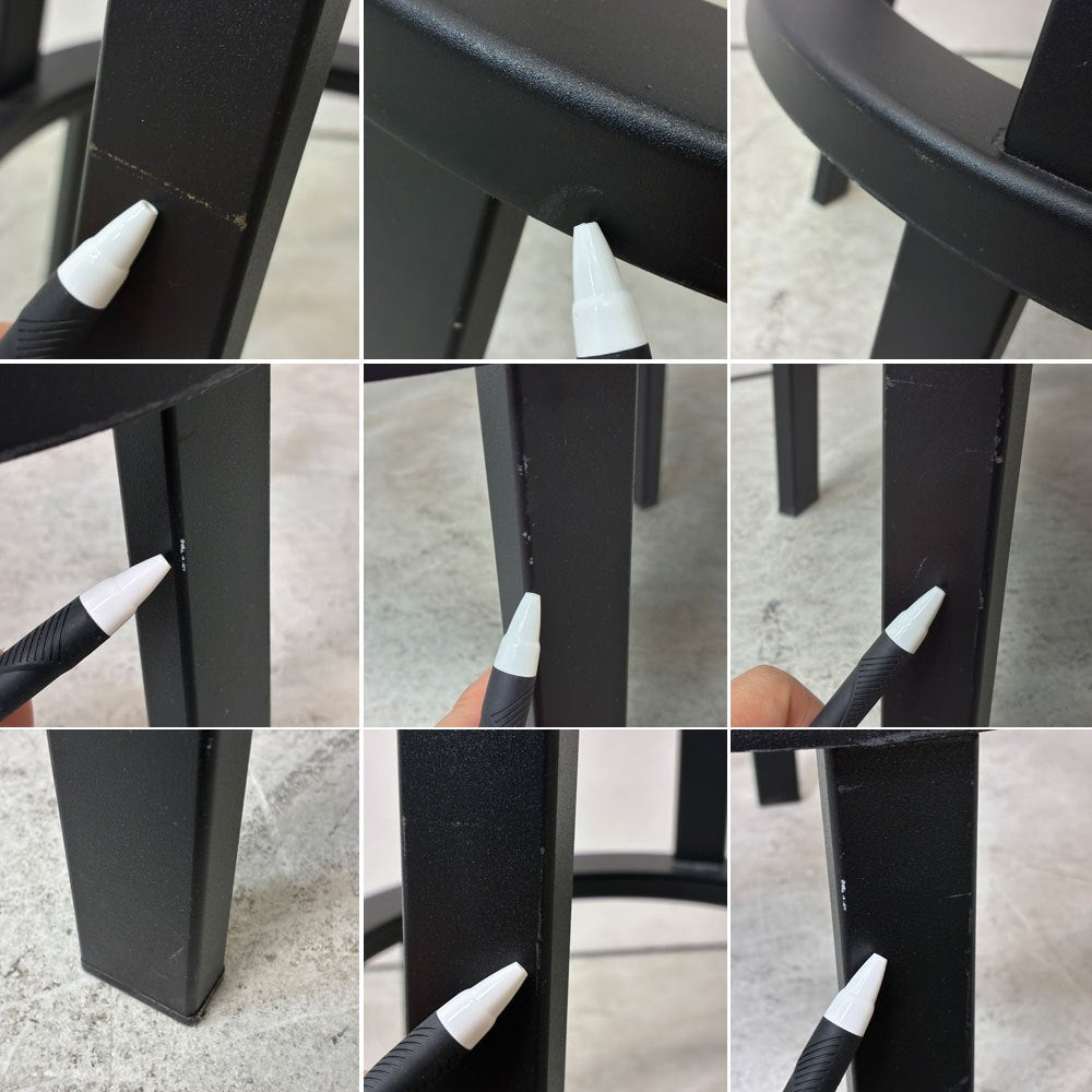 ヘイ HAY リボルバー バースツール ハイ REVOLVER BAR STOOL HIGH H76cm ブラック 回転式座面 レオン・ランズメイヤー デンマーク 定価￥56,100 - B ●