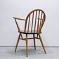 アーコール Ercol フープバックチェア アームチェア ダイニングチェア エルム材 ビーチ材 UKビンテージ 英国家具 ●