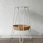 イデー IDEE ワラビー WALLABY サイドテーブル SIDE TABLE ラタン スチール ホワイト ナチュラルモダン H60㎝ 廃番仕様 現行定価39,900円 ◇