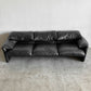 カッシーナイクスシー Cassina ixc. 675-3P マラルンガ MARALUNGA 3Pソファ 3人掛け 総本革張り ブラック ヴィコ・マジストレッティ w235cm 参考価格約298万円の品 〓