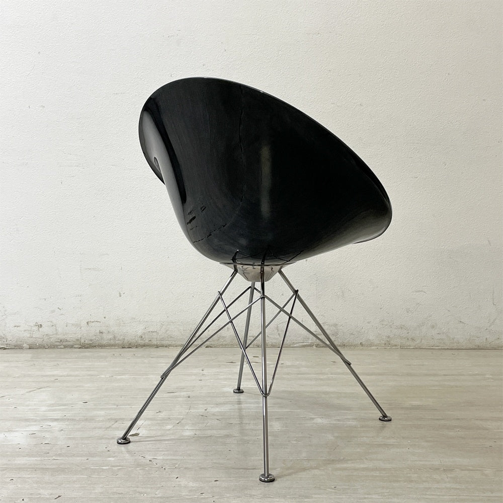 カルテル Kartell エロエス ERO S ダイニングチェア ブラック 4本脚 フィリップ・スタルク スペースエイジ イタリア 参考定価￥93,400- ●