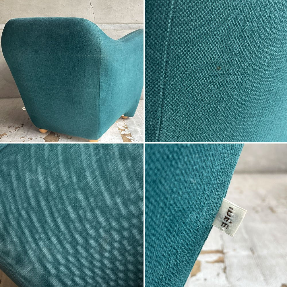 イデー IDEE ミニミラーアームチェア MINI MILLER ARM CHAIR パーソナルチェア シングルソファ ファブリック ビリジアン 廃番カラー ♪