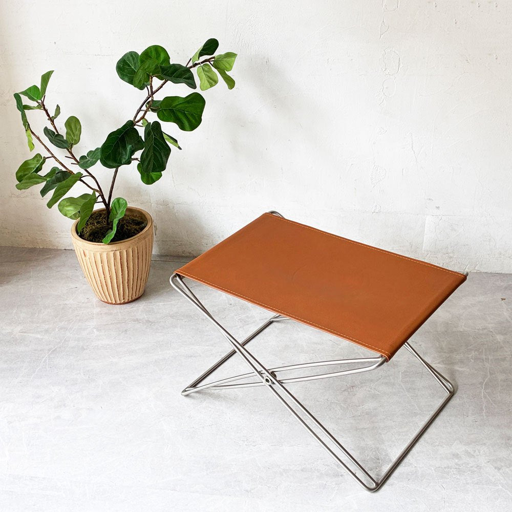 フレデリシア Fredericia ジェイジー フォールディングスツール JG Folding Stool コニャック レザー 折りたたみ デンマーク 北欧家具 ★