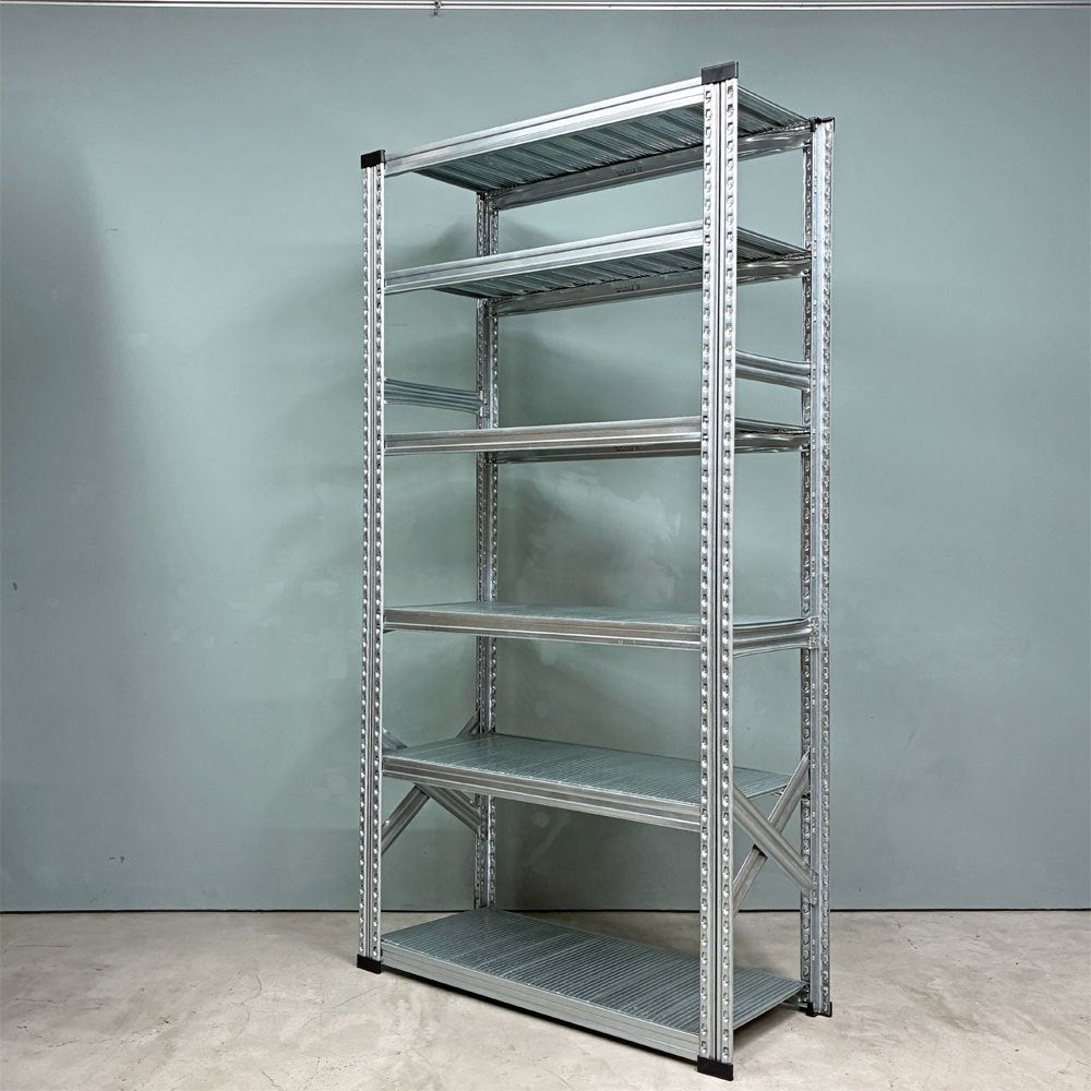 メタルシステム METALSISTEM スーパー123シリーズ スチールシェルフ 6段 4 STEEL SHELF オープンシェルフ イタリア製 ◎