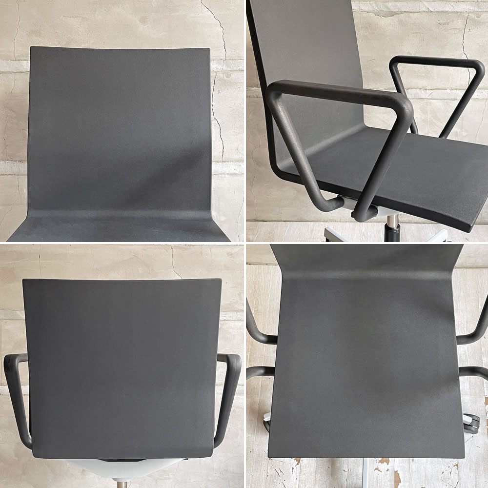 ヴィトラ vitra ゼロフォー .04 スタジオチェア アームレスト付 ハードキャスター マールテン・ヴァン・セーヴェレン Maarten Van Severen 定価￥202,400- B ♪