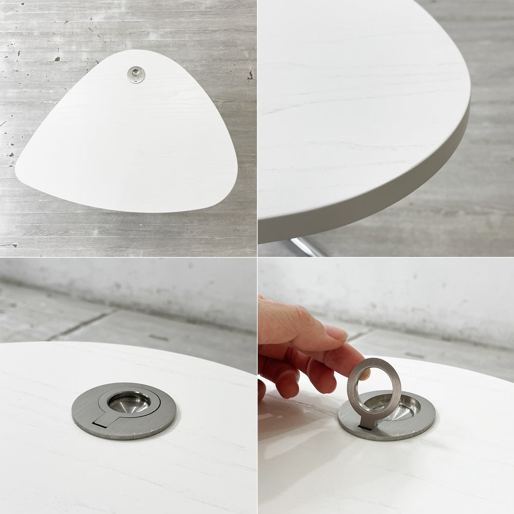 テクタ TECTA サイドテーブル K22 SIDE TABLE アッシュ材 ホワイト アレキサンダーカルダー ドイツ バウハウス ACTUS 取扱い ●