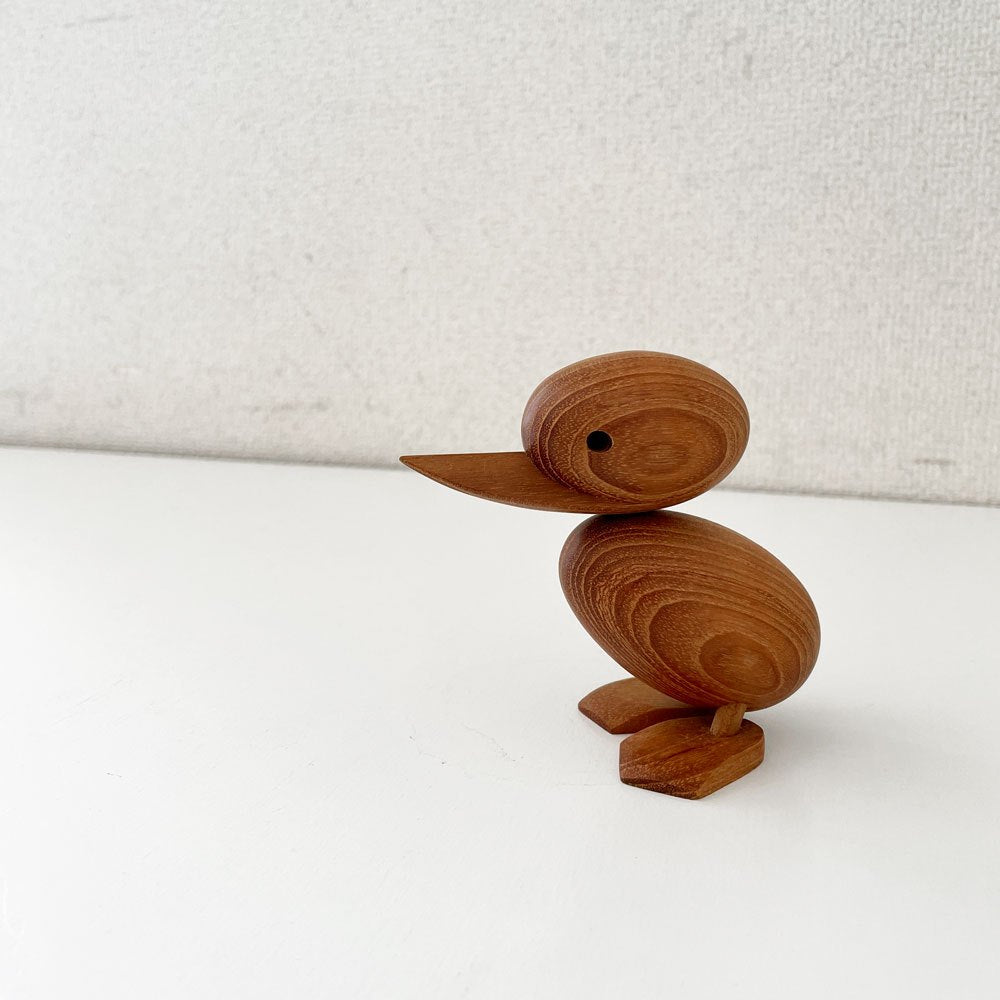 アーキテクトメイド Architectmade ダックリング Duckling チーク無垢材 オブジェ H9cm ハンス・ボーリン Hans Bolling 定価￥13,750- ◎