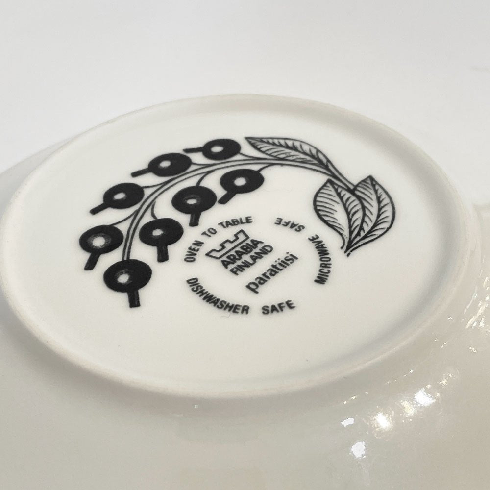 アラビア ARABIA パラティッシ PARATIISI プレート ブラック 14cm 旧ロゴ 2枚セット 北欧食器 ◎