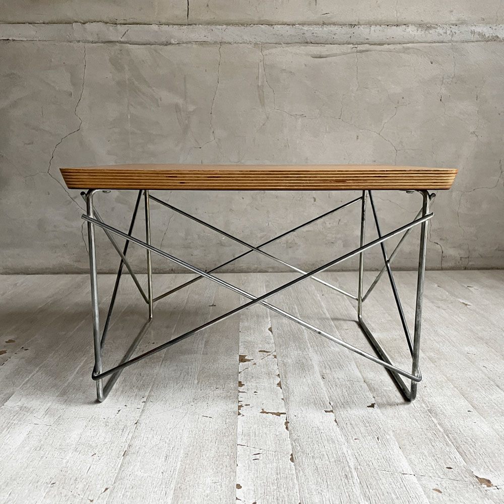 ハーマンミラー Herman Miller イームズワイヤーベースローテーブル Eames Wire Base Low Table LTRT ホワイトアッシュ材 ミッドセンチュリー 定価￥64,900- ♪