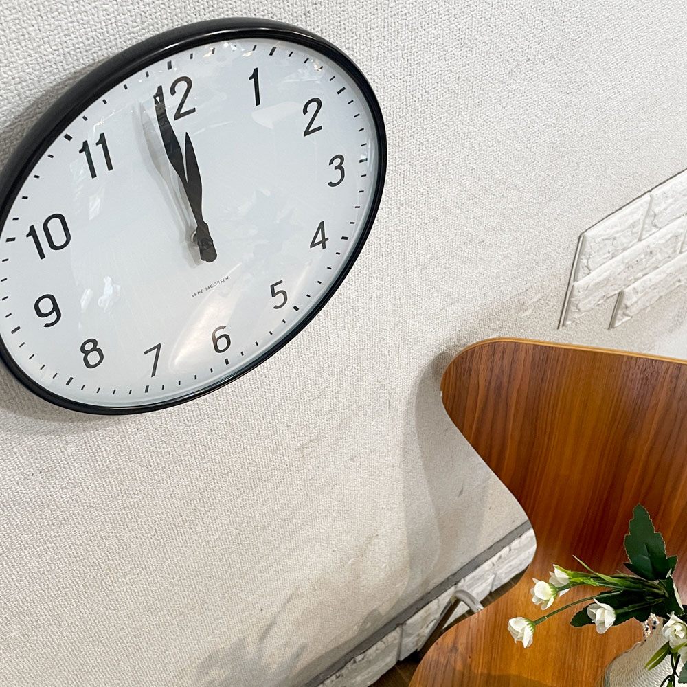 ローゼンダール ROSENDAHL ステーション STATION ウォールクロック 掛け時計 アルネ・ヤコブセン Arne Jacobsen デンマーク ◎