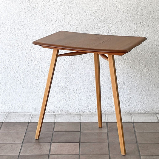 アーコール ERCOL エンドテーブル サイドテーブル エルム材 UKビンテージ Vintage 英国家具 ◇