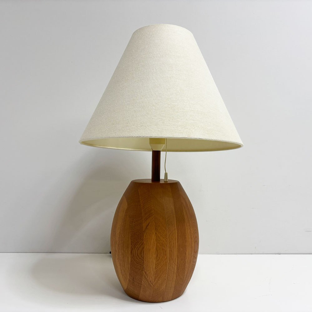 日進木工 NISSIN テーブルランプ デスクライト 卓上 無垢材 布シェード H58cm 飛騨高山 ●