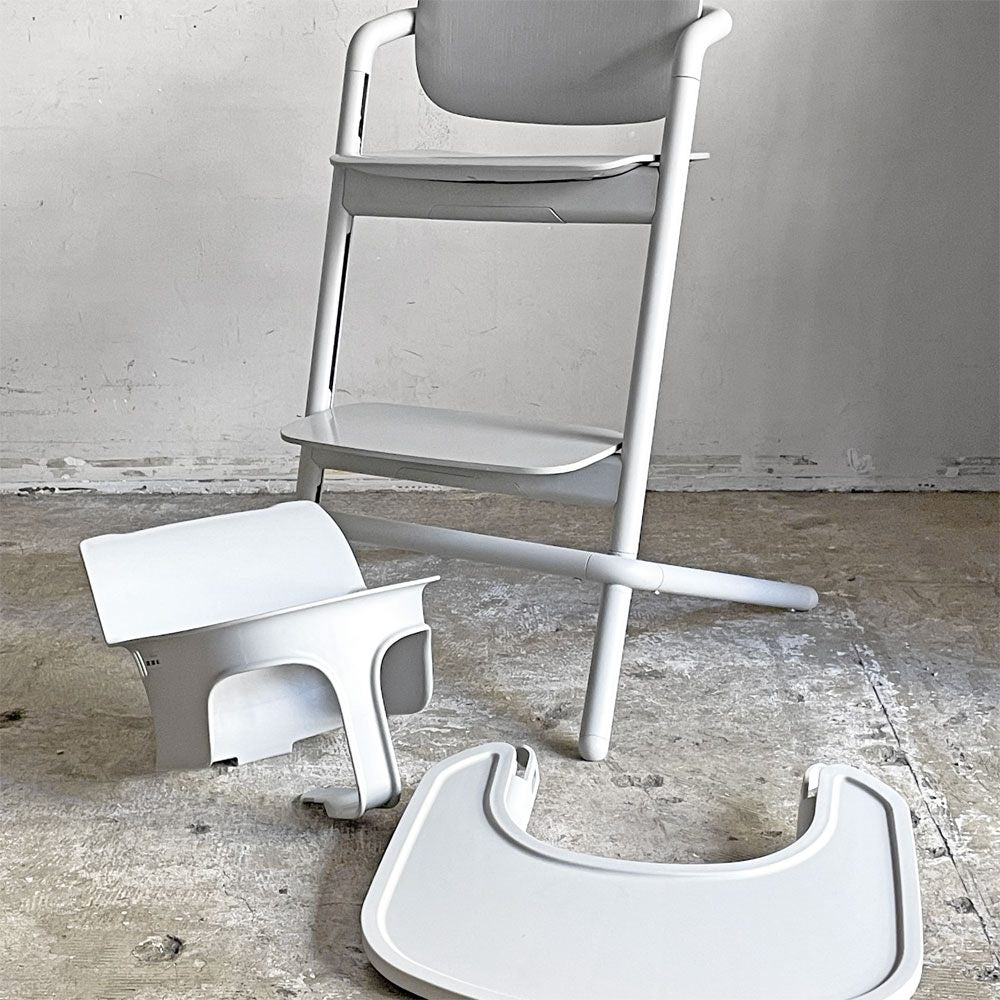 サイベックス cybex レモチェア LEMO CHAIR 3-IN-1 ハイチェア ベビーチェア ベビーセット＆スナックトレイ付き スウェードグレー ハーネス欠品 ドイツ 旧モデル ■