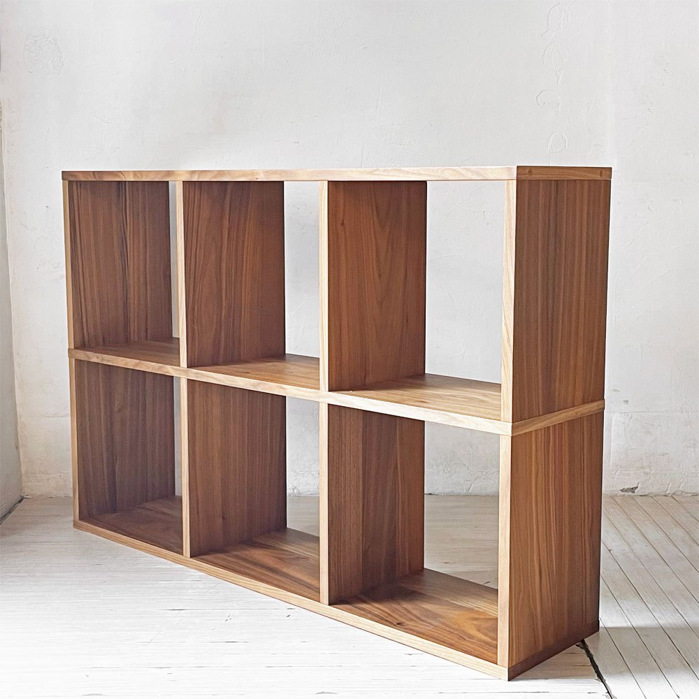無印良品 MUJI スタッキングシェルフ 2列3段 オープンシェルフ ウォールナット材 定価￥34,900- ★