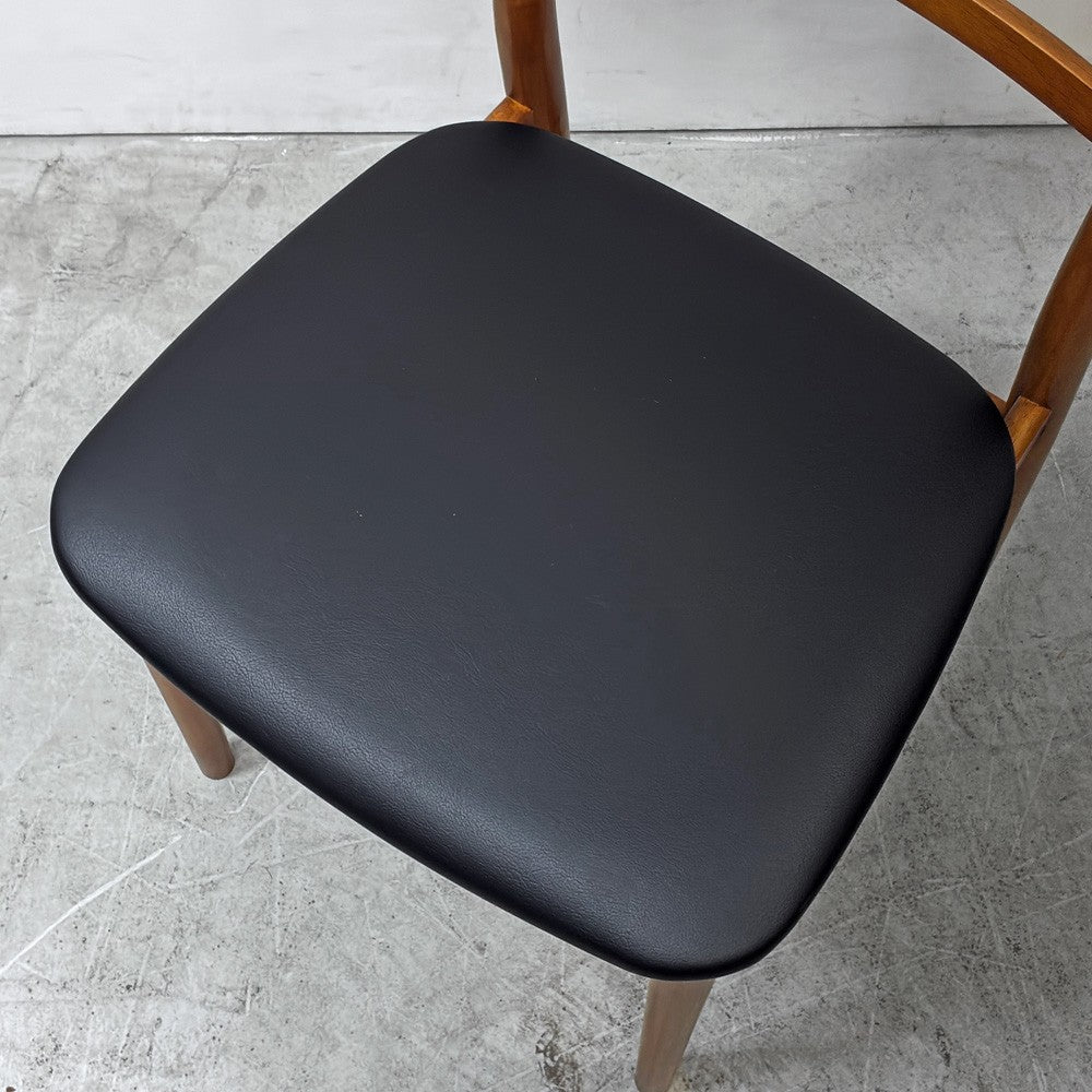 ジャーナルスタンダードファニチャー journal standard Furniture j.s.F アロス ダイニングチェア AROS DINING CHAIR ラバーウッド材 合皮レザー ナチュラルモダン 北欧デザイン ●