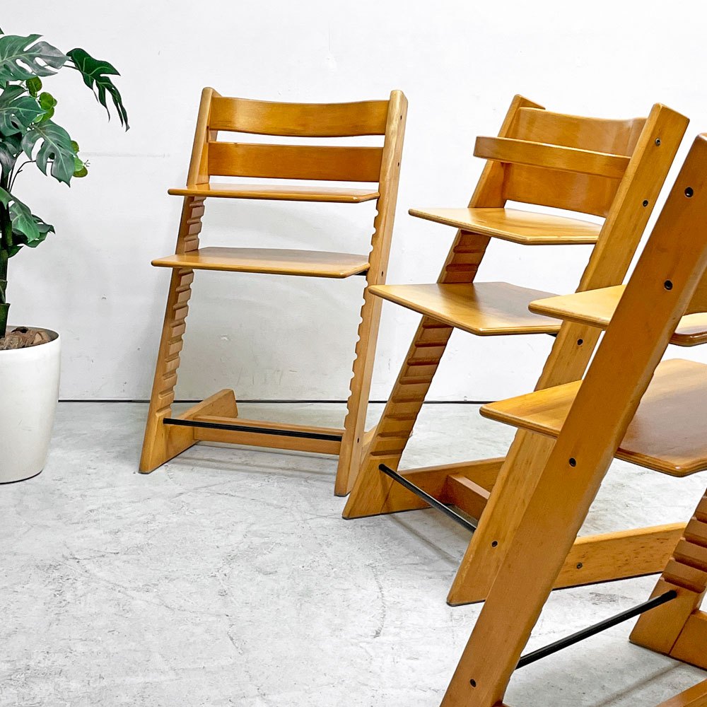 ストッケ STOKKE トリップトラップ TRIPP TRAPP ベビーチェア キッズチェア S/N無し ノルウェー 北欧家具 ナチュラル B ●