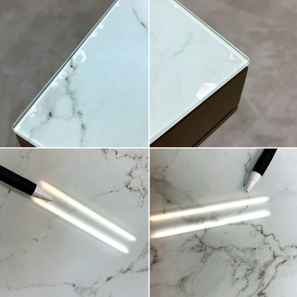 カリガリス Calligaris カフェテーブル ビーチ材 取外し可ガラストップ付き ナチュラル 大理石調 イタリア ●