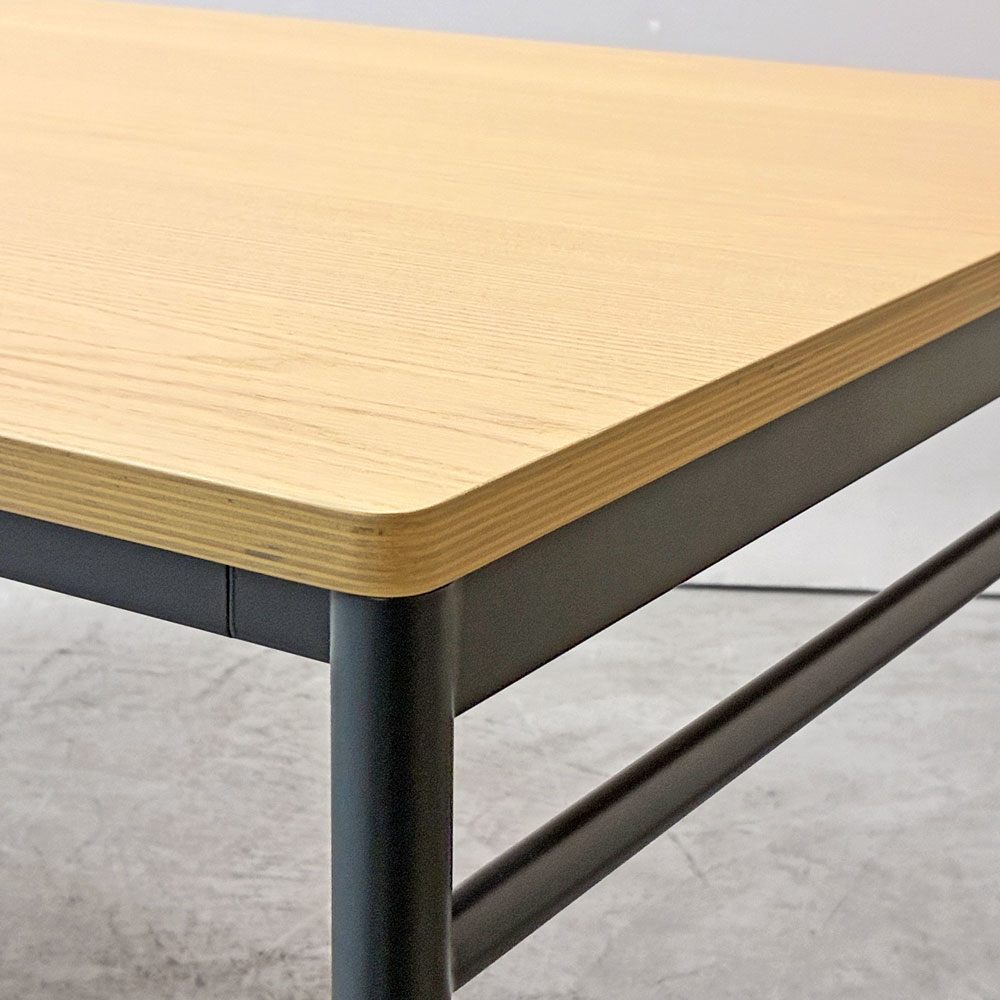 マスターウォール MASTERWAL レ・フォルメ  Les Formes ブルエ BLEUET ダイニングテーブル ウッドトップ スチールレッグ W140cm 佐々木 章行 廃番 外箱付 未使用保管品 ●
