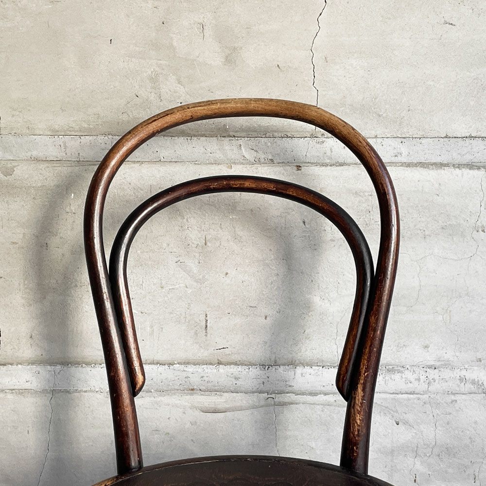 トーネット THONET No.14 ダイニングチェア ラウンドバック ベントウッドチェア 曲木 チェコ製 ビンテージ ♪
