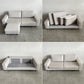ボーコンセプト BoConcept I.D.V.2 2.5人掛けソファ + オットマン W203cm デンマーク 北欧家具 〓
