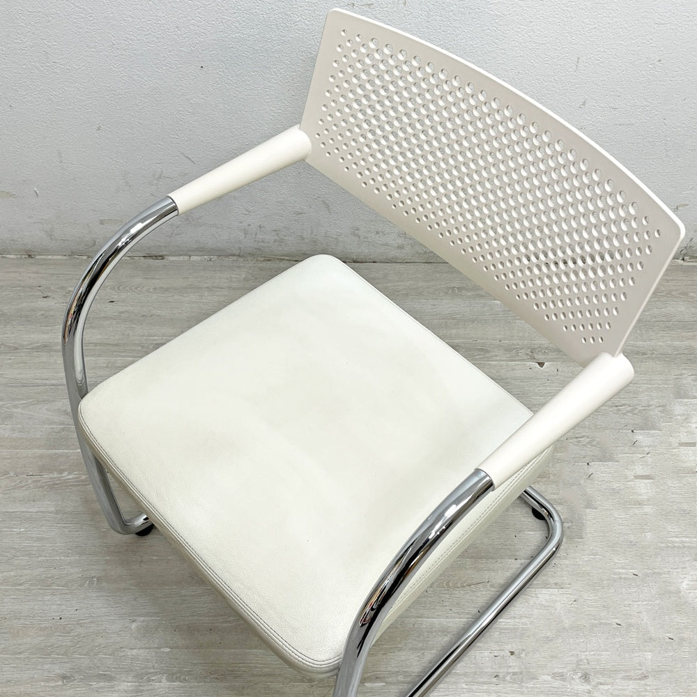 ヴィトラ vitra ビザビ2 Visavis2 アームチェア デスクチェア カンティレバー スタッキング不可仕様 アントニオ・チッテリオ B ●