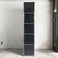ユーエスエムハラー USMハラー USM Haller モジュラーファニチャー キャビネット シェルフ 1列5段 オープン グラファイトブラック スイス A ■
