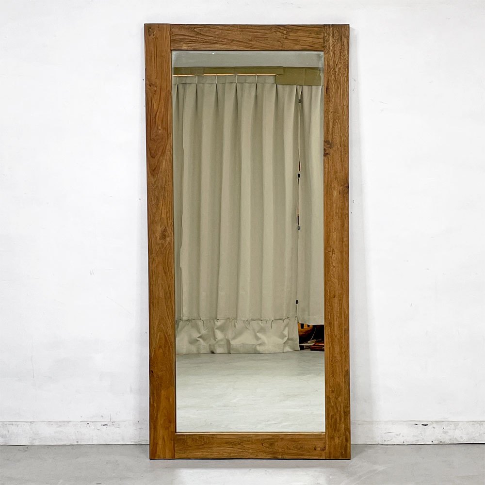 アデペシュ a.depeche オールドチークミラー old teak mirror ウォールミラー 姿見 Lサイズ 定価 ￥85,800- ●