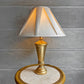 USA製 テーブルランプ 卓上ランプ ゴールドカラーフレーム ファブリックシェード クリームカラー 米国照明 ♪