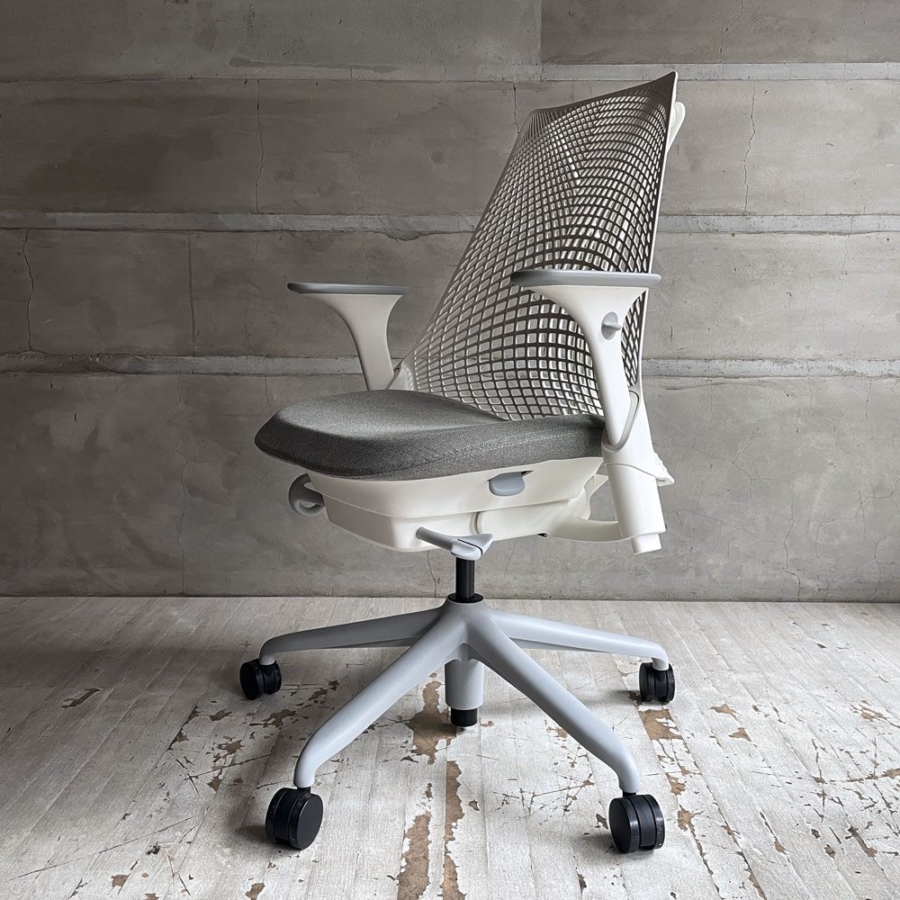 ハーマンミラー HermanMiller セイルチェア SAYL Chair デスクチェア オフィスチェア アジャスタブルアーム ホワイト イヴ・ベアール 2025年製 ♪