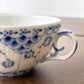 ロイヤルコペンハーゲン ROYAL COPENHAGEN ブルーフルーテッド フルレース ティー カップ & ソーサー デンマーク 北欧食器 A ★