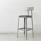 リオン LYON ファクトリー チェア FACTORY CHAIR カウンターチェア グレー バックレスト クッション PVCレザー 座面高69cm パシフィックファニチャーサービス P.F.S取り扱い B ●