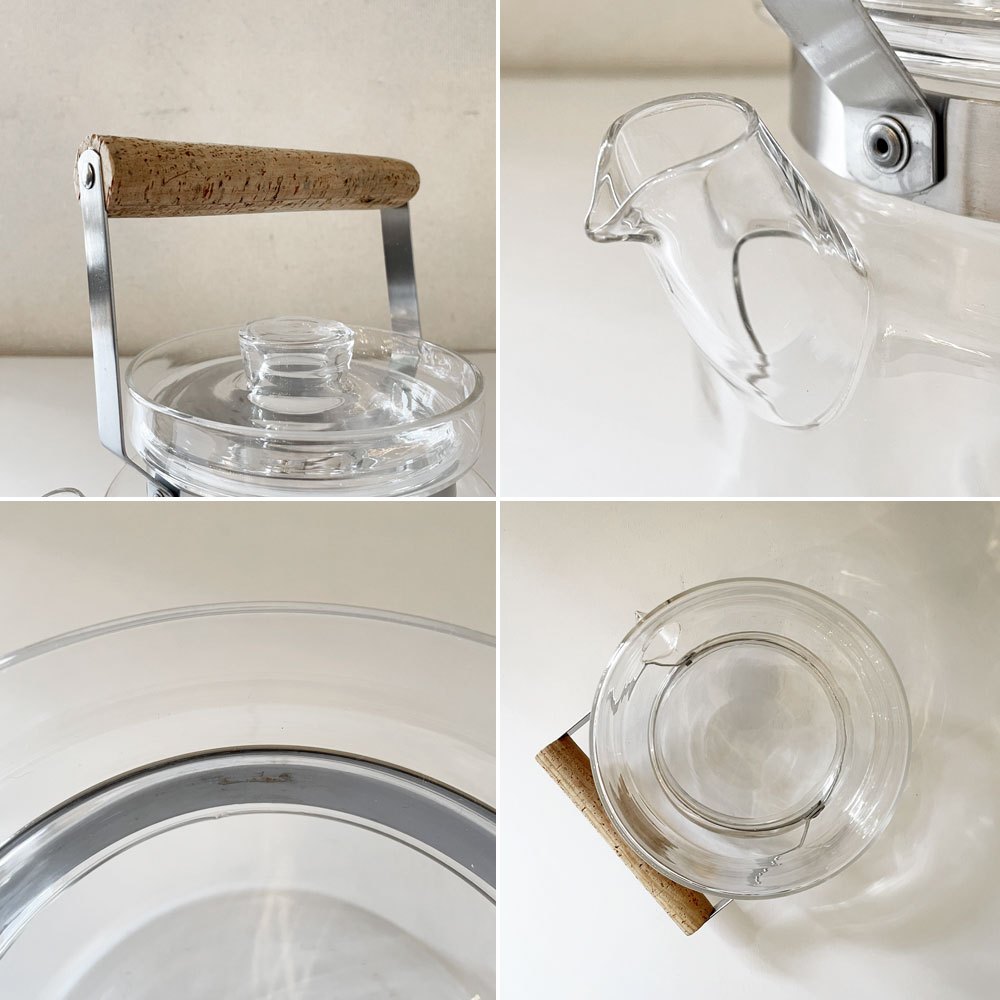 ボダノバ Boda Nova シグネ・ペーション・メリン Signe Persson-Melin ガラスティーポット＆ウォーマー Lサイズ コルクハンドル スウェーデン 北欧雑貨 ◎