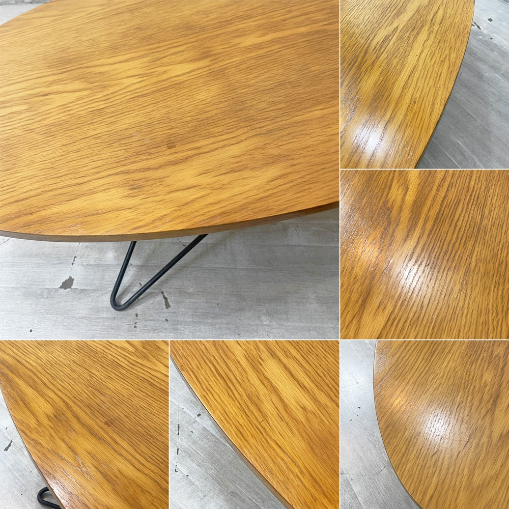 サザビー sazaby オーバルライン Oval Line コーヒーテーブル ローテーブル ミッドセンチュリーデザイン ●