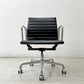 ハーマンミラー Herman Miller アルミナムグループ マネジメントチェア 本革 ブラック 5本脚 キャスター付 C&R イームズ ●