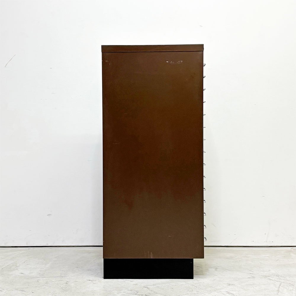 ビスレー BISLEY ベーシック BASIC 39/15 15段ドロワー キャビネット A4サイズ ブラウン トレイ×1 付属 ●