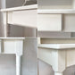 モモナチュラル MOMO Natural エマ EMMA デスク＆アッパーセット Desk&Upper Shelf パイン無垢材 ホワイトペイント 廃盤 参考11万円 ★