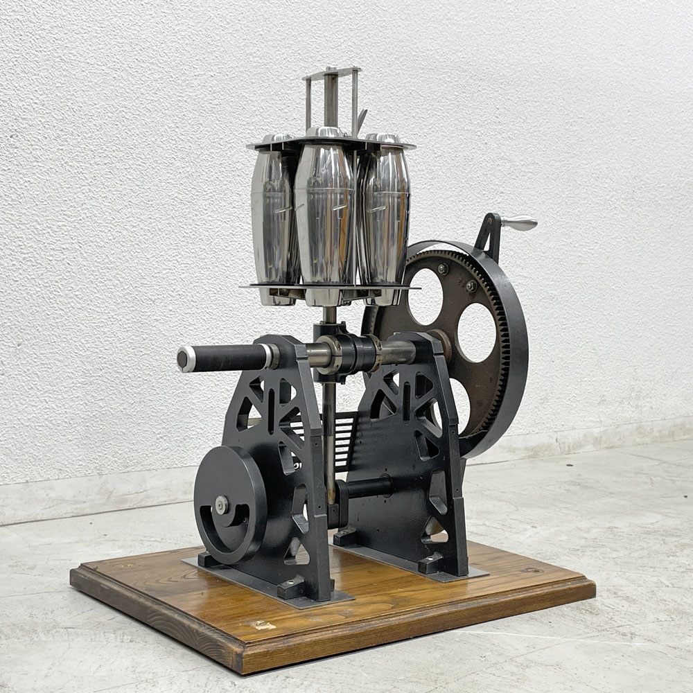 ビンテージ ハンドクランク カクテルミキサー HAND CRANK COCKTAIL MIXER シェイクマシン シェーカー 攪拌機 〓