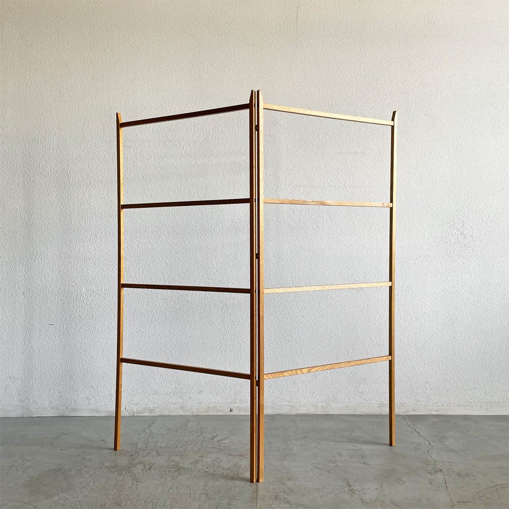 井藤昌志 IFUJI タオルラック L ハンガーラック ナラ材 W75 x H160cm シェーカー家具 受注生産品 現代作家 定価￥99,000- 〓